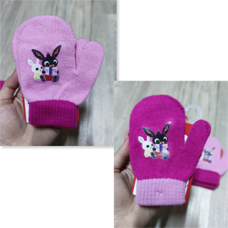 Dívčí pletené rukavice BING - palcové