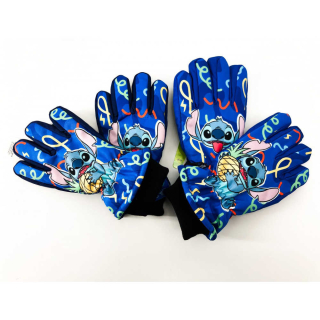 Dětské zimní rukavice STITCH prstové - modré