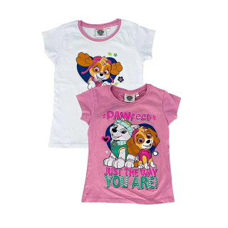 Dívčí tričko TLAPKOVÁ PATROLA - DUO - KR