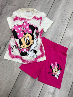 Dívčí letní komplet MINNIE bílo/růžový