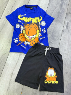 Chlapecký letní komplet GARFIELD modrý