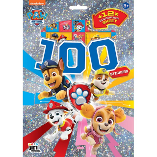 100 samolepek s omalovánkami TLAPKOVÁ PATROLA 