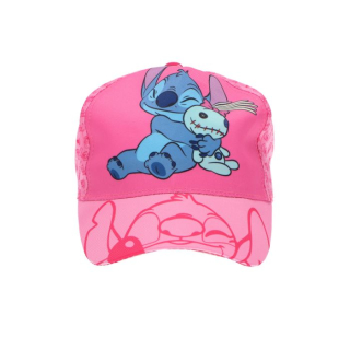 Dívčí kšiltovka STITCH růžová
