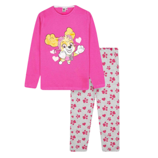Dívčí pyžamo TLAPKOVÁ PATROLA - růžové