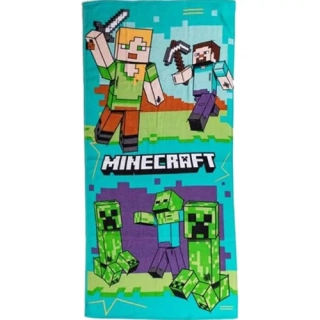 Dětská osuška MINECRAFT tyrkysová