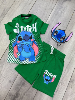 Letní komplet STITCH - zelený
