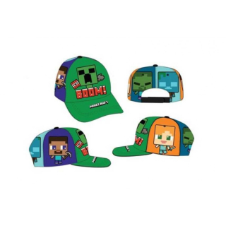 Kšiltovka MINECRAFT zelená