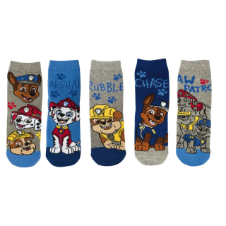 Chlapecké ponožky TLAPKOVÁ PATROLA, 5 ks