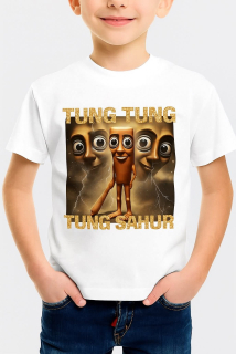 Dětské tričko TUNG SAHUR bílé 