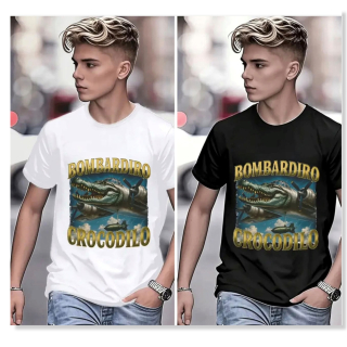 Dětské tričko BOMBARDIRO CROCODILO černé 