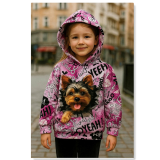 Dívčí mikina Pejsek - Jorkšír 2