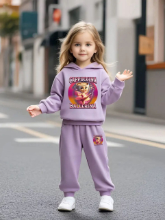 Tepláková souprava velurová CAPPUCCINA BALLERINA fialová