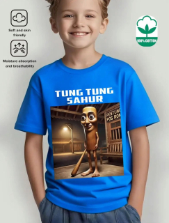 Dětské tričko TUNG SAHUR modré