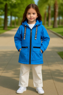 Dívčí kabátek - modrý