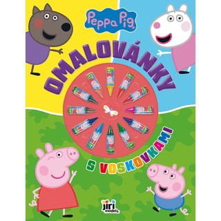 Omalovánky s voskovkami PRASÁTKO PEPPA