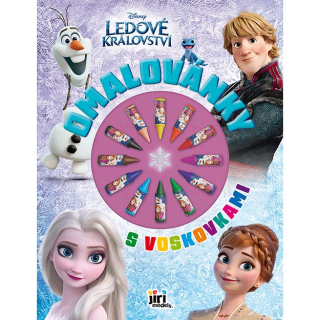 Omalovánky s voskovkami LEDOVÉ KRÁLOVSTVÍ