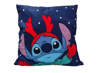 Povlak na polštář vánoční STITCH modrý