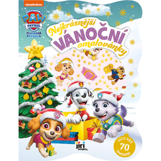 Vánoční omalovánky se samolepkami TLAPKOVÁ PATROLA