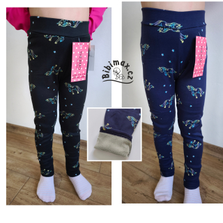 Dívčí zateplené legíny JEDNOROŽCI