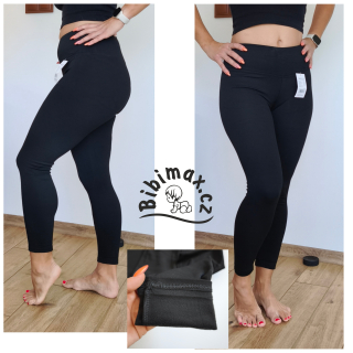 Dámské zateplené legíny - černé