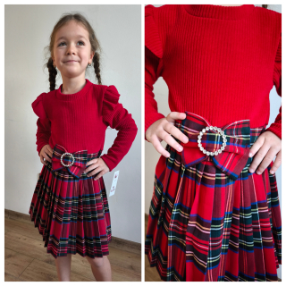 Vánoční šaty - červené