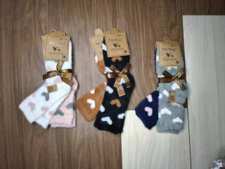 Dámské hřejivé ponožky SRDÍČKA - Duo