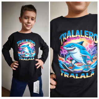 Chlapecké tričko TRALLALERO TRALALA černé DR