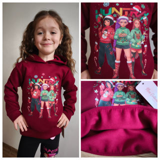 Dívčí mikina Demon HUNTRIX - Vánoční