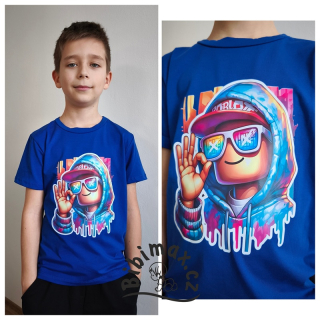 Chlapecké tričko ROBLOX - modré - M2