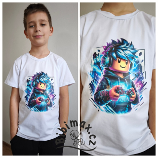 Chlapecké tričko motiv ROBLOX - bílé