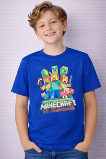 Chlapecké tričko MINECRAFT - modré IT