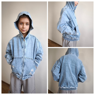 Chlapecká džínová bunda modrá