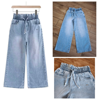 Dívčí široké džíny - světle modré MIN MIN