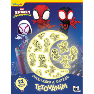 Omalovánky se svítícím tetováním SPIDEY