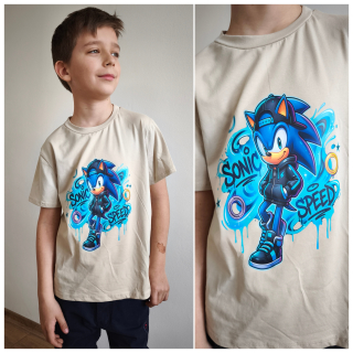 Chlapecké tričko SONIC béžové KR