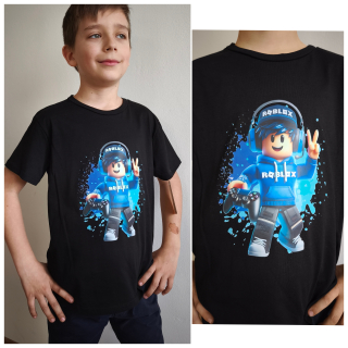Chlapecké tričko ROBLOX - černé M2