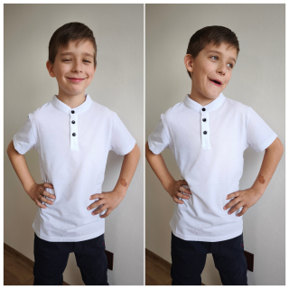 Chlapecké elegantní tričko - bílé