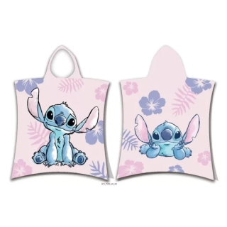 Plážové pončo STITCH - růžové